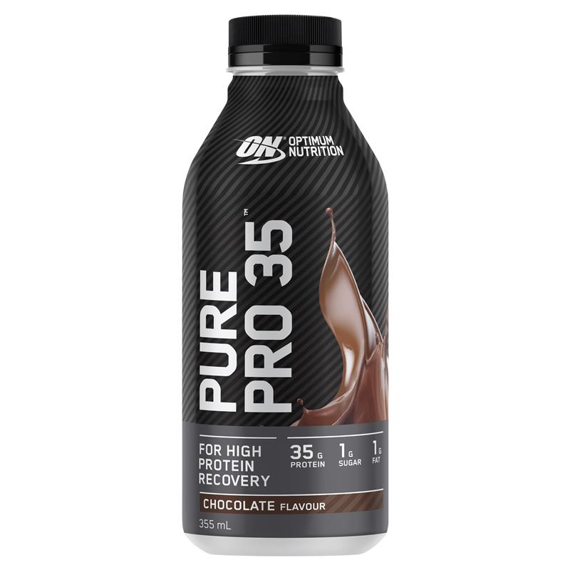 Optimum Nutrition Pure Pro 35 12 Pack – chocolate bottle