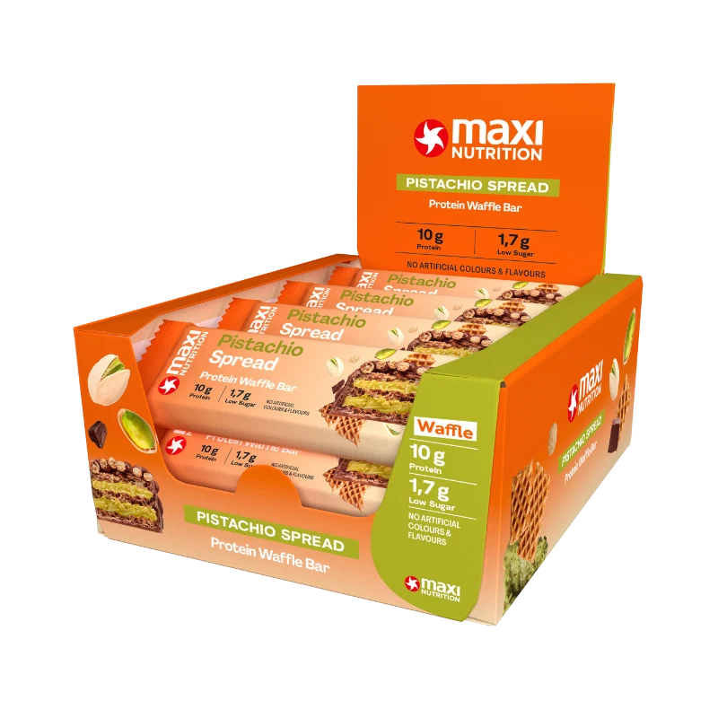 MaxiNutrition Protein Wafer Bars 12 Pack – pistachio wafer bar
