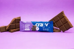 CRAYV Protein Bars 12 Pack – choc fudge bar
